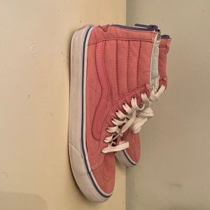 Unisex Vans Sk8-Hi Top Zip Pink